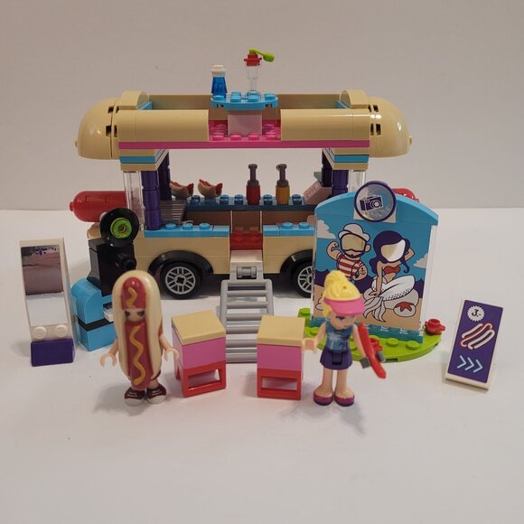 Lego Friends Hot Dog Van Set 41129 With Minifigures Instructions Complete - Picture 2 of 6